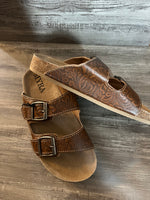 Melrose Hand-Tooled Sandals