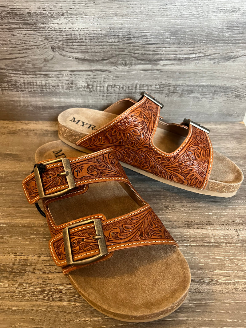 Too Cool Hand-Tooled Sandles