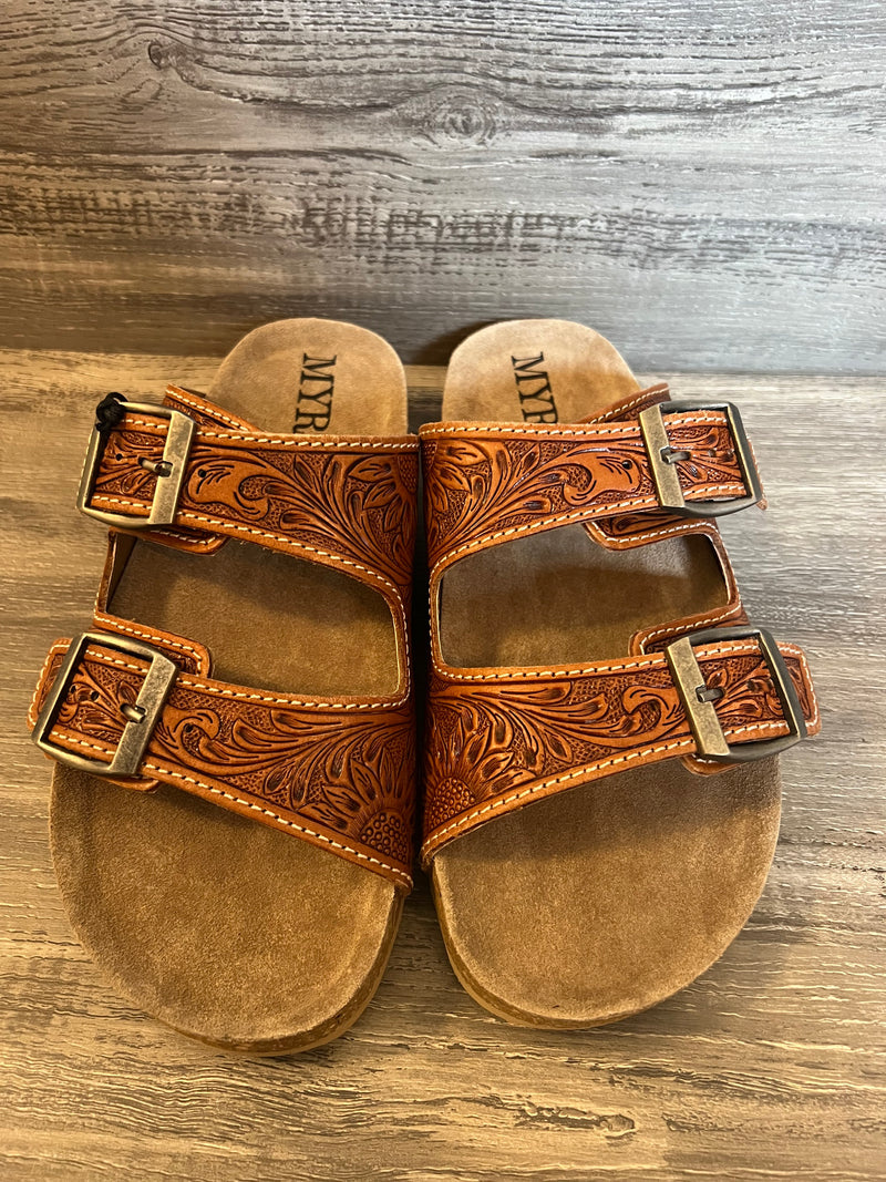 Too Cool Hand-Tooled Sandles