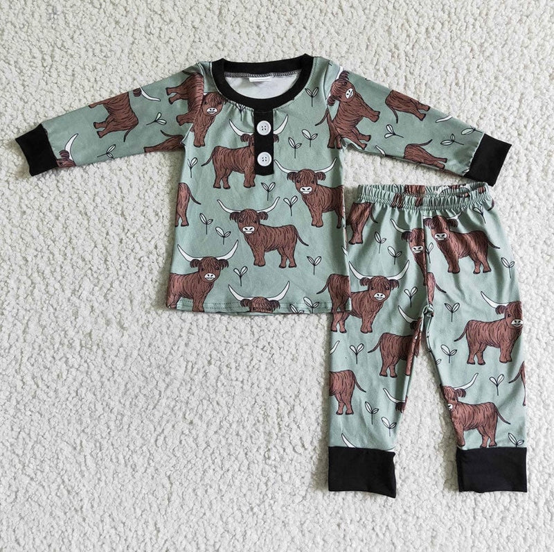 Boys Highlander Pajama Set